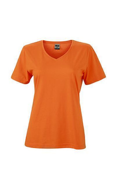 Damen Arbeits T-Shirt ~ orange 3XL