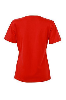 Damen Arbeits T-Shirt ~ rot 3XL