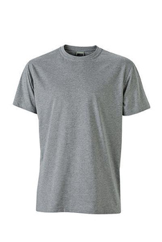 Herren Arbeits T-Shirt ~ grau-heather 4XL