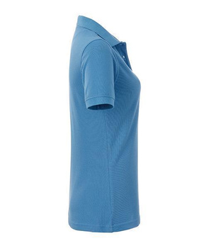 Damen Arbeits-Poloshirt mit Brusttasche ~ wasserblau M