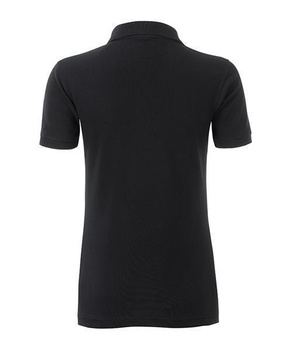 Damen Arbeits-Poloshirt mit Brusttasche ~ schwarz M