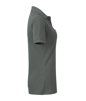 Damen Arbeits-Poloshirt mit Brusttasche ~ dunkelgrau L