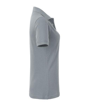 Damen Arbeits-Poloshirt mit Brusttasche ~ grau-heather XL