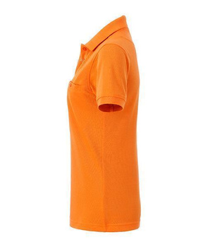 Damen Arbeits-Poloshirt mit Brusttasche ~ orange M