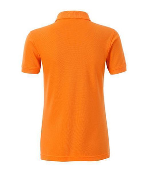 Damen Arbeits-Poloshirt mit Brusttasche ~ orange L