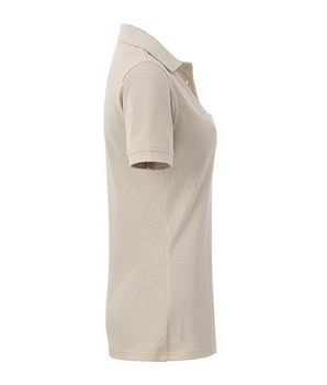 Damen Arbeits-Poloshirt mit Brusttasche ~ steingrau XS