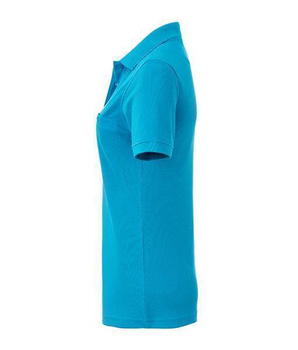 Damen Arbeits-Poloshirt mit Brusttasche ~ trkis XL