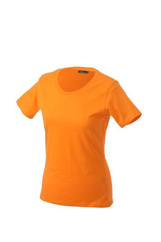 Srapazierfhiges Damen Arbeits T-Shirt ~ orange S