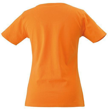 Srapazierfhiges Damen Arbeits T-Shirt ~ orange S