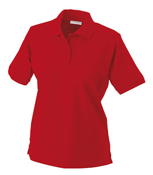 Strapazierfhiges Damen Arbeits Poloshirt ~ rot L