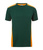 Herren Arbeits T-Shirt mit Kontrast Level 2 ~ dunkelgrn/orange L