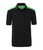 Herren Arbeits Poloshirt mit Kontrast Level 2 ~ schwarz/lime-grn 3XL
