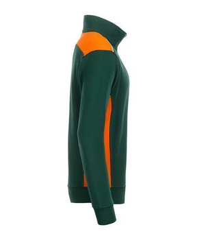Arbeits Sweatshirt Reiverschluss Level 2 ~ dunkelgrn/orange 4XL