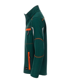 Arbeits Softshell Jacket Level 2 ~ dunkelgrn/orange 5XL