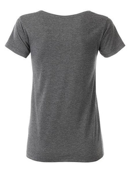 Damen T-Shirt aus Bio-Baumwolle JN8003 ~ schwarz-heather XS