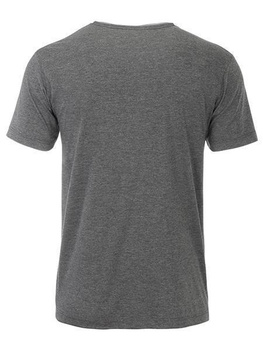 Herren T-Shirt aus Bio-Baumwolle JN8004 ~ schwarz-heather S