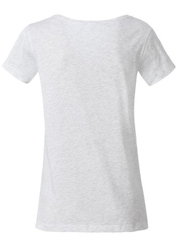 Tailliertes Damen T-Shirt aus Bio-Baumwolle ~ ashgrau XL