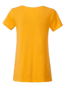 Tailliertes Damen T-Shirt aus Bio-Baumwolle ~ goldgelb L