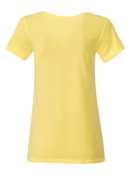 Tailliertes Damen T-Shirt aus Bio-Baumwolle ~ hell-gelb M
