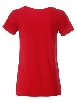 Tailliertes Damen T-Shirt aus Bio-Baumwolle ~ rot XS