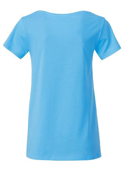Tailliertes Damen T-Shirt aus Bio-Baumwolle ~ himmelblau S