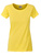 Tailliertes Damen T-Shirt aus Bio-Baumwolle ~ gelb XS