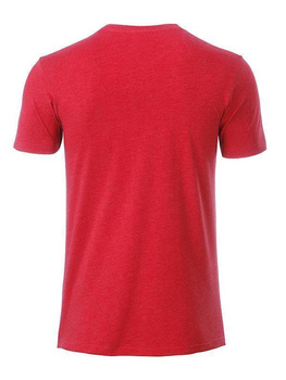 Herren T-Shirt aus Bio-Baumwolle ~ karmin-rot-melange XL