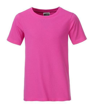 Kinder T-Shirt aus Bio-Baumwolle ~ pink XS