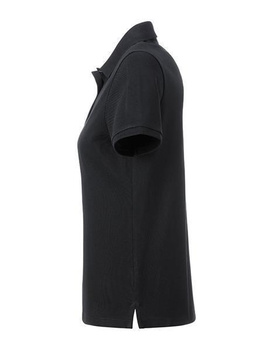 Damen Basic Poloshirt aus Bio Baumwolle ~ schwarz S