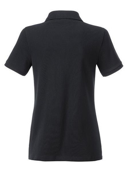 Damen Basic Poloshirt aus Bio Baumwolle ~ schwarz XL