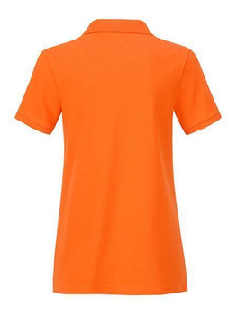 Damen Basic Poloshirt aus Bio Baumwolle ~ orange XL