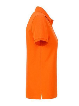 Damen Basic Poloshirt aus Bio Baumwolle ~ orange XL
