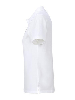 Damen Basic Poloshirt aus Bio Baumwolle ~ wei S