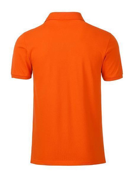 Herren Basic Poloshirt aus Bio Baumwolle ~ dunkelorange L