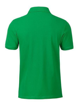 Herren Basic Poloshirt aus Bio Baumwolle ~ fern-grn XL
