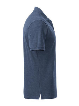Herren Basic Poloshirt aus Bio Baumwolle ~ hell-denim-melange M