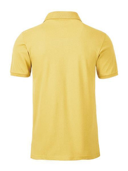 Herren Basic Poloshirt aus Bio Baumwolle ~ hell-gelb XL