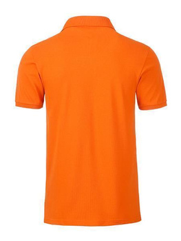 Herren Basic Poloshirt aus Bio Baumwolle ~ orange XXL