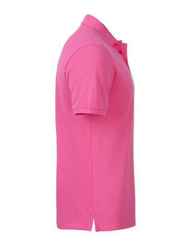 Herren Basic Poloshirt aus Bio Baumwolle ~ pink M
