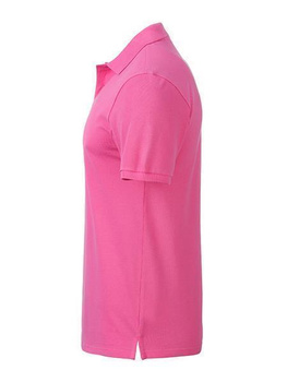 Herren Basic Poloshirt aus Bio Baumwolle ~ pink M