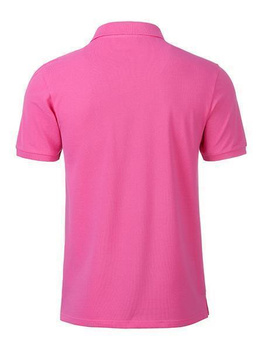 Herren Basic Poloshirt aus Bio Baumwolle ~ pink L