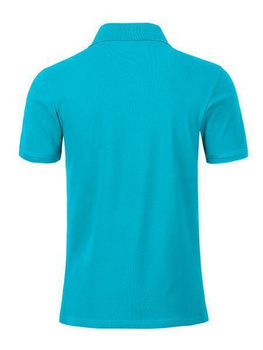 Herren Basic Poloshirt aus Bio Baumwolle ~ trkis L