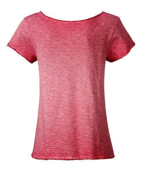 Damen Vintage Shirt aus Bio-Baumwolle ~ chilirot XL