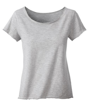 Damen Vintage Shirt aus Bio-Baumwolle ~ hell-grau XS