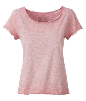 Damen Vintage Shirt aus Bio-Baumwolle ~ soft-pink L
