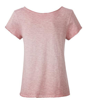 Damen Vintage Shirt aus Bio-Baumwolle ~ soft-pink L
