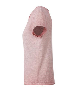 Damen Vintage Shirt aus Bio-Baumwolle ~ soft-pink XL