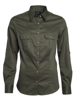 Damen Traditional Shirt Bluse ~ olive XS
