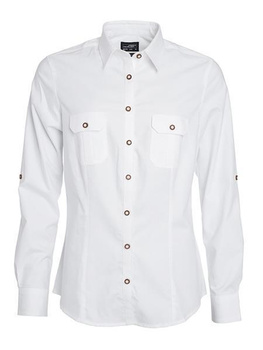Damen Traditional Shirt Bluse ~ wei XL