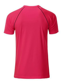 Herren Funktions-Sport T-Shirt ~ bright-pink/titan L